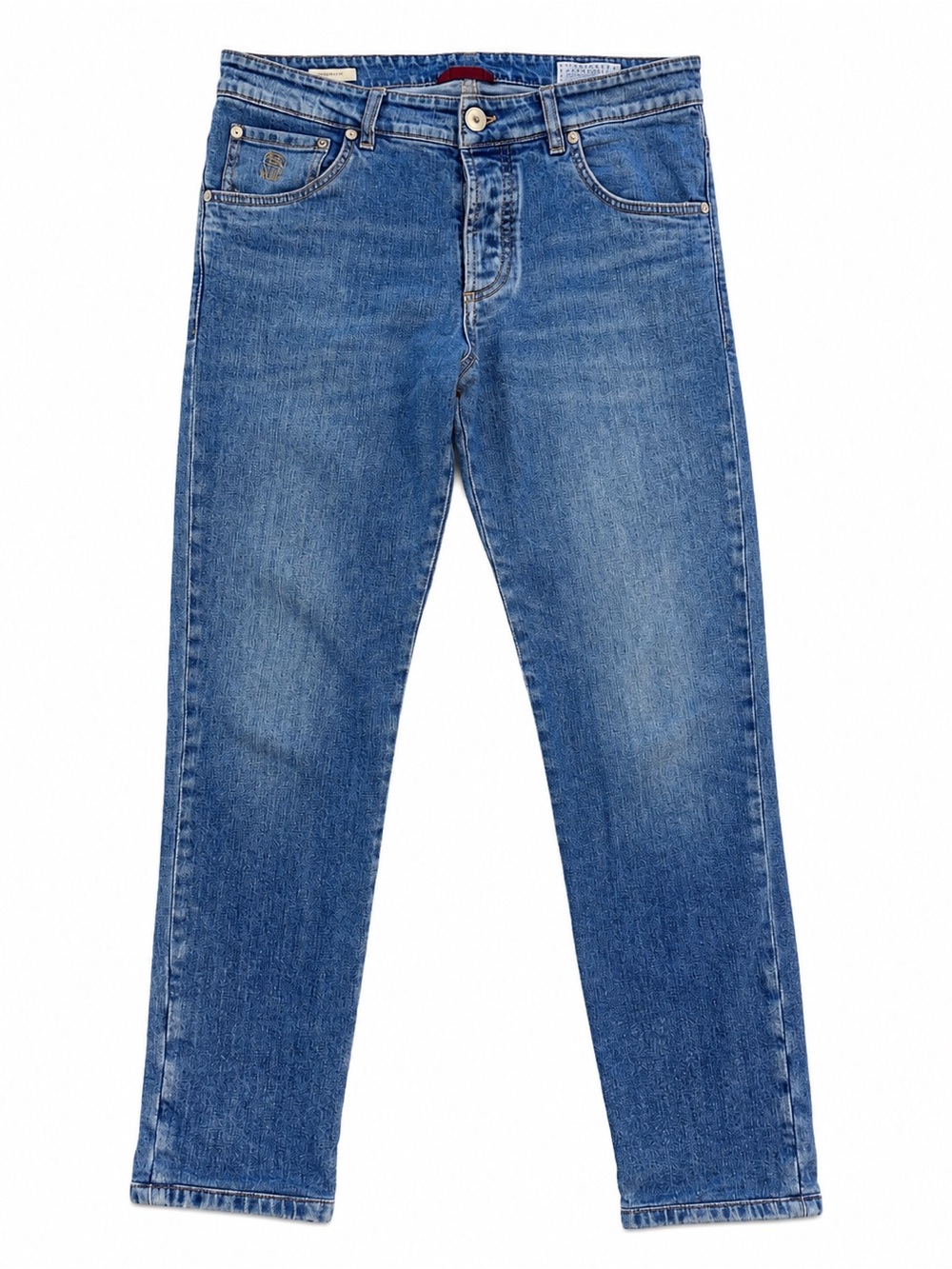 Brunello Cucinelli Skinny Fit Jeans IT 46 Made In Italy Button Fly Stretch Denim